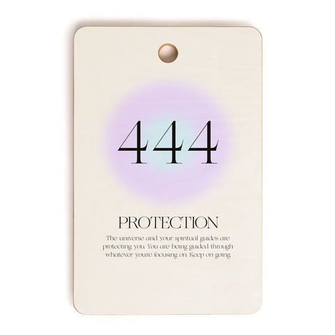 Bohomadic.Studio Angel Number 444 Protection Cutting Board Rectangle