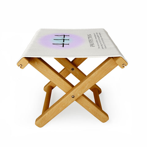 Bohomadic.Studio Angel Number 444 Protection Folding Stool