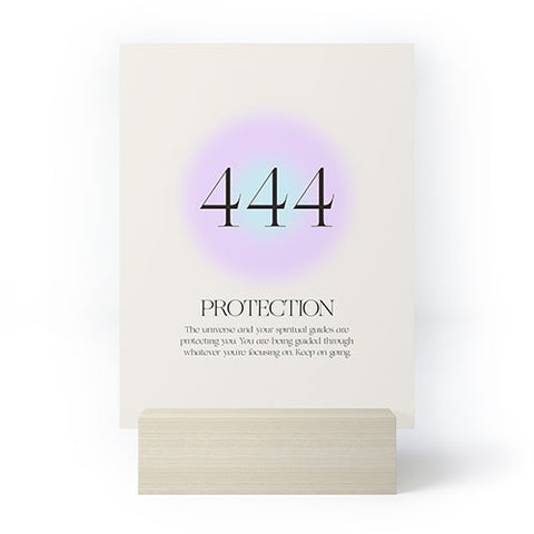 Bohomadic.Studio Angel Number 444 Protection Mini Art Print