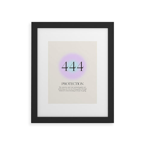 Bohomadic.Studio Angel Number 444 Protection Framed Art Print