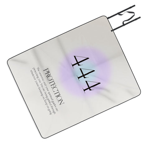 Bohomadic.Studio Angel Number 444 Protection Picnic Blanket