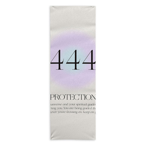 Bohomadic.Studio Angel Number 444 Protection Yoga Towel