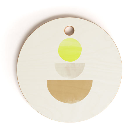 Bohomadic.Studio Balancing Shapes NO1 Neon Cutting Board Round