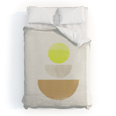 Bohomadic.Studio Balancing Shapes NO1 Neon Duvet Cover