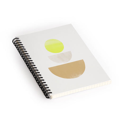 Bohomadic.Studio Balancing Shapes NO1 Neon Spiral Notebook