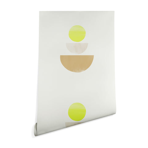 Bohomadic.Studio Balancing Shapes NO1 Neon Wallpaper