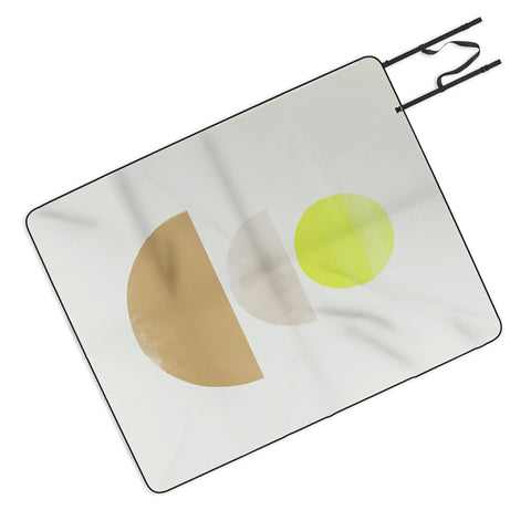 Bohomadic.Studio Balancing Shapes NO1 Neon Picnic Blanket