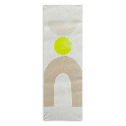 Bohomadic.Studio Balancing Shapes NO3 Neon Yoga Towel
