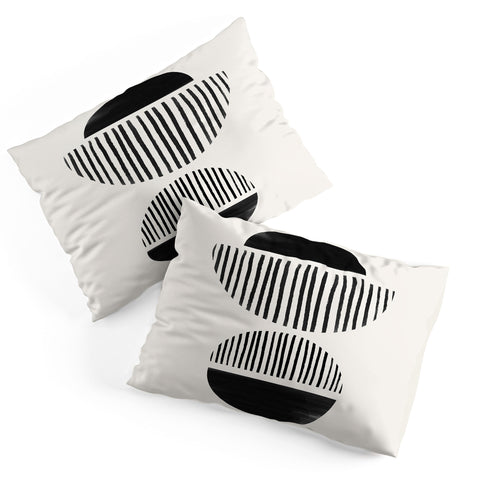 Bohomadic.Studio Balancing Stripes NO1 Black Pillow Shams