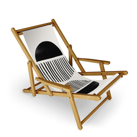 Bohomadic.Studio Balancing Stripes NO1 Black Sling Chair