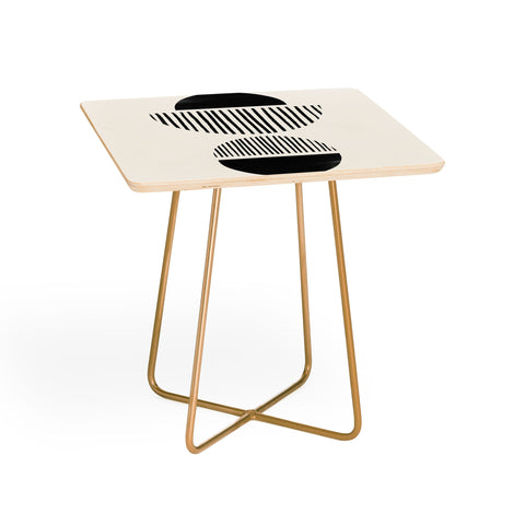 Bohomadic.Studio Balancing Stripes NO1 Black Side Table