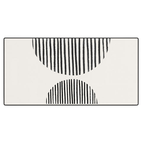 Bohomadic.Studio Balancing Stripes NO1 Black Desk Mat