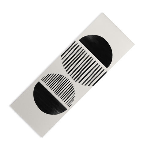 Bohomadic.Studio Balancing Stripes NO1 Black Yoga Mat