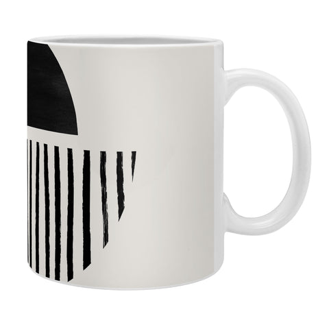 Bohomadic.Studio Balancing Stripes NO2 Black Coffee Mug