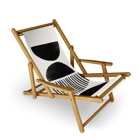 Bohomadic.Studio Balancing Stripes NO2 Black Sling Chair