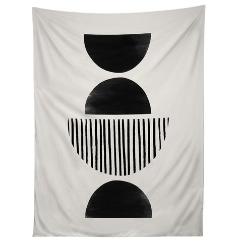 Bohomadic.Studio Balancing Stripes NO2 Black Tapestry