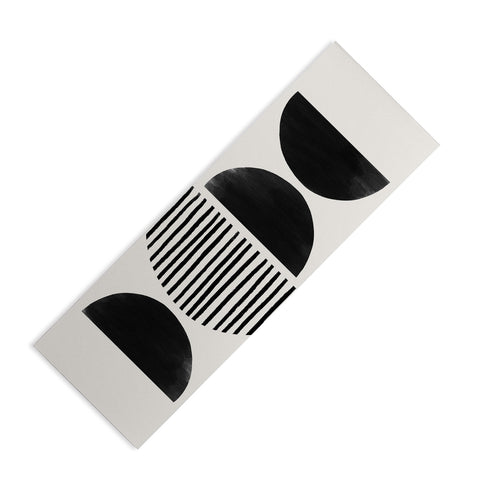 Bohomadic.Studio Balancing Stripes NO2 Black Yoga Mat