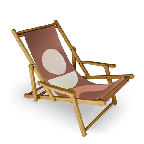 Bohomadic.Studio Boho Geometrics in Terra and Pink Sling Chair