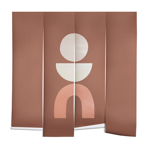 Bohomadic.Studio Boho Geometrics in Terra and Pink Wall Mural