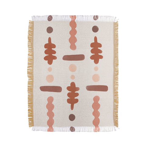 Bohomadic.Studio Botanical Garden Elements 3 Throw Blanket
