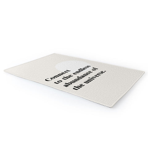 Bohomadic.Studio Connect To The Universe Inspirational Quote Area Rug