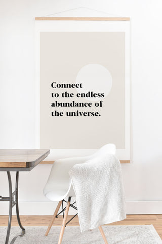 Bohomadic.Studio Connect To The Universe Inspirational Quote Art Print And Hanger