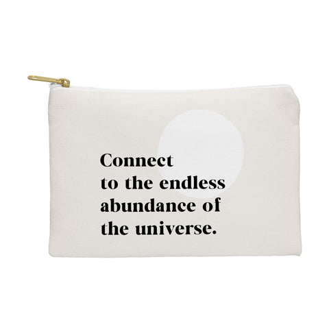 Bohomadic.Studio Connect To The Universe Inspirational Quote Pouch