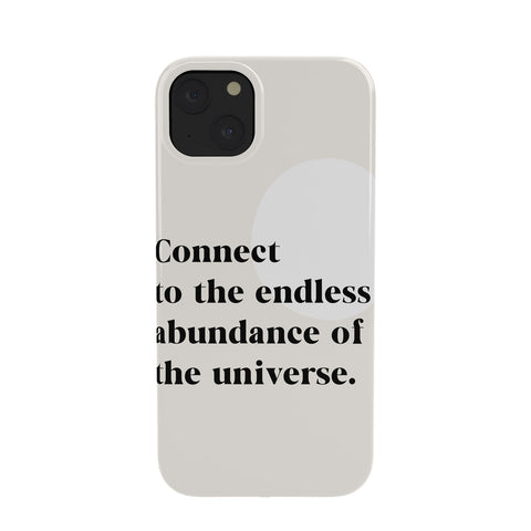 Bohomadic.Studio Connect To The Universe Inspirational Quote Phone Case