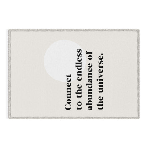 Bohomadic.Studio Connect To The Universe Inspirational Quote Outdoor Rug