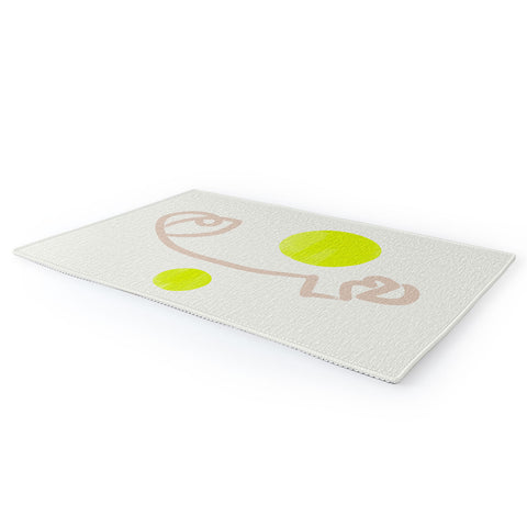 Bohomadic.Studio Faces Neon Blush Area Rug