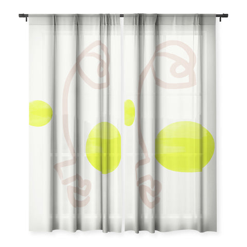 Bohomadic.Studio Faces Neon Blush Sheer Non Repeat