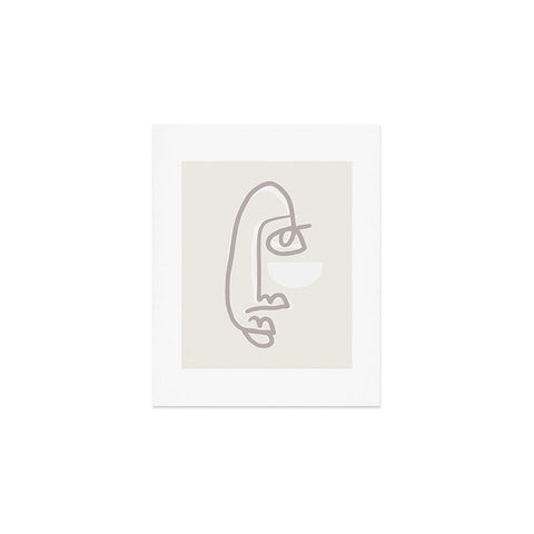 Bohomadic.Studio Female Line Face Art Print