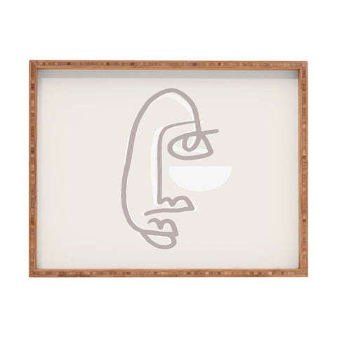 Bohomadic.Studio Female Line Face Rectangular Tray