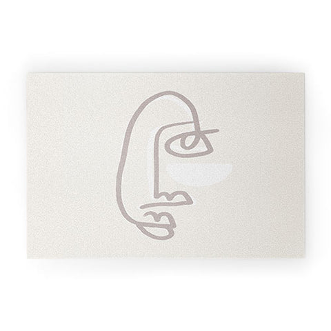 Bohomadic.Studio Female Line Face Welcome Mat