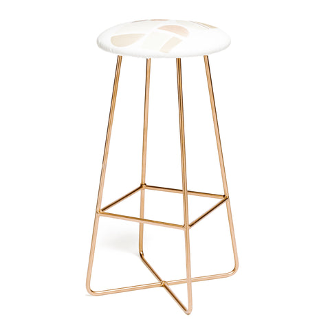Bohomadic.Studio Geometric Shapes in Creme and Soft Pink Bar Stool