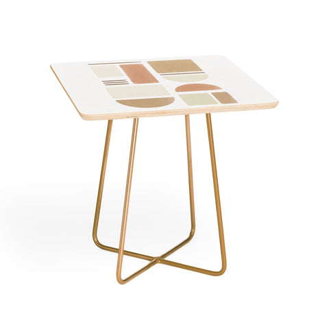 Bohomadic.Studio Geometric Shapes in Creme and Soft Pink Side Table