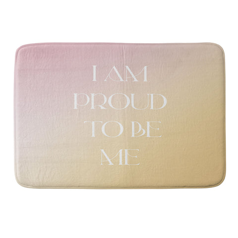 Bohomadic.Studio I Am Proud To Be ME Body Positivity Memory Foam Bath Mat