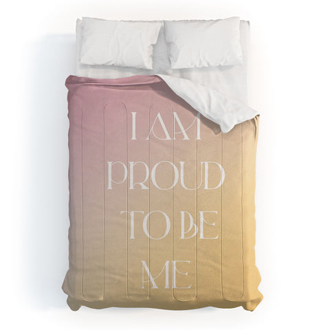 Bohomadic.Studio I Am Proud To Be ME Body Positivity Comforter
