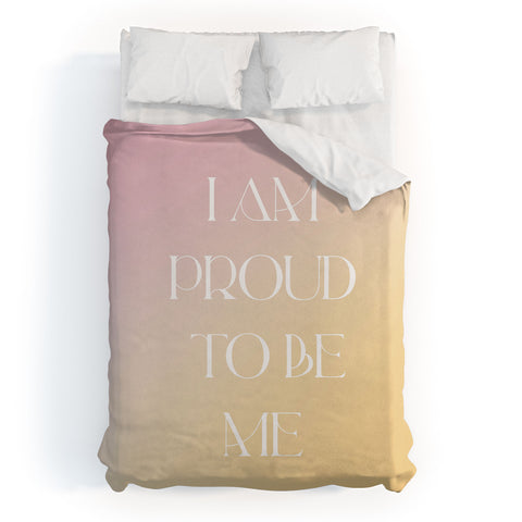Bohomadic.Studio I Am Proud To Be ME Body Positivity Duvet Cover