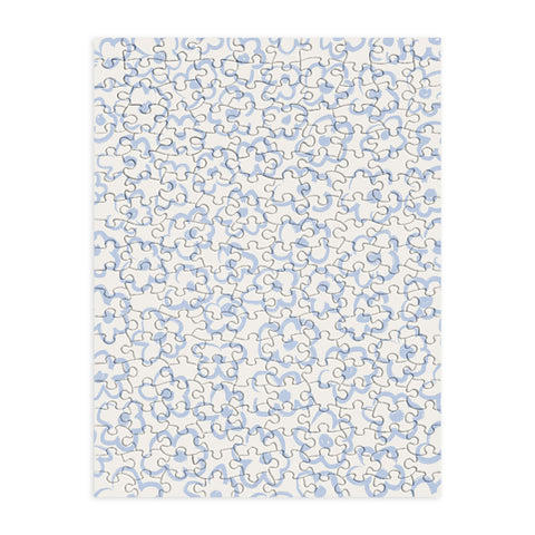 Bohomadic.Studio Light Blue Daisies Pattern Puzzle