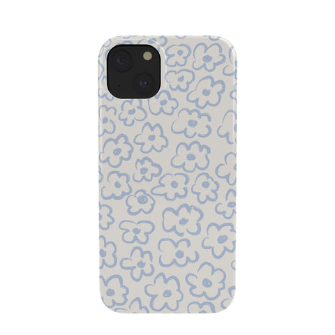 Bohomadic.Studio Light Blue Daisies Pattern Phone Case