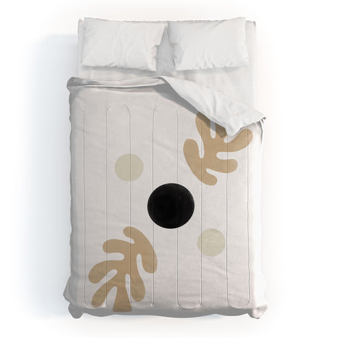 Bohomadic.Studio Linen Leaves Balance Comforter