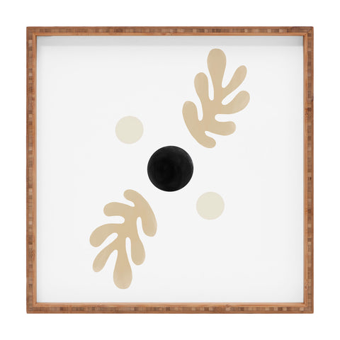 Bohomadic.Studio Linen Leaves Balance Square Tray