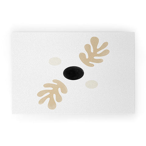 Bohomadic.Studio Linen Leaves Balance Welcome Mat