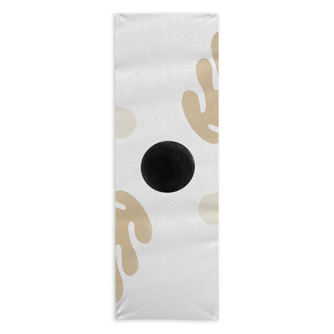 Bohomadic.Studio Linen Leaves Balance Yoga Towel