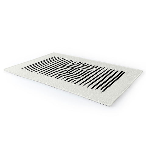 Bohomadic.Studio Minimal Series Black Striped Arch Area Rug