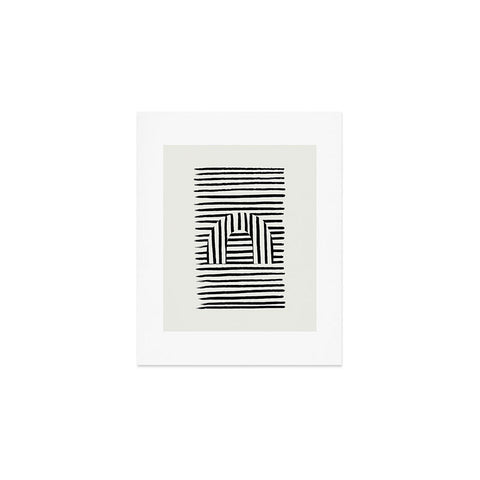 Bohomadic.Studio Minimal Series Black Striped Arch Art Print