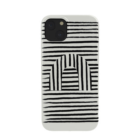 Bohomadic.Studio Minimal Series Black Striped Arch Phone Case