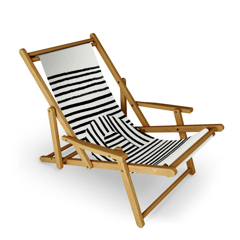 Bohomadic.Studio Minimal Series Black Striped Arch Sling Chair
