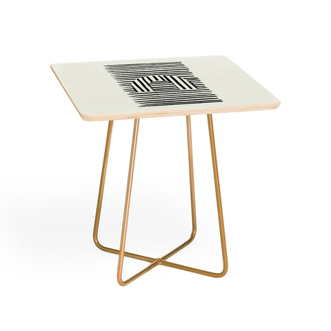 Bohomadic.Studio Minimal Series Black Striped Arch Side Table